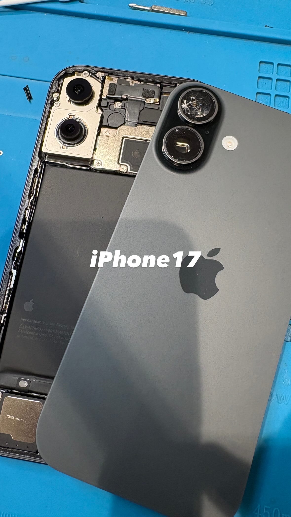 【本日の修理】iPhone 17 カメラレンズが割れちゃった！