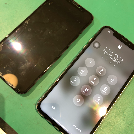 【本日の修理】iPhoneXSの液晶パネル交換