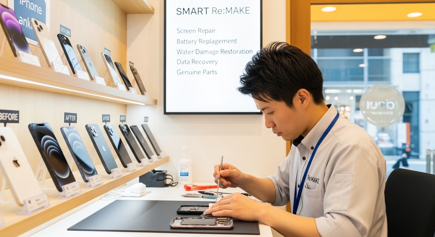 SMART Re:MAKEでiPhone修理できる？対応内容を解説