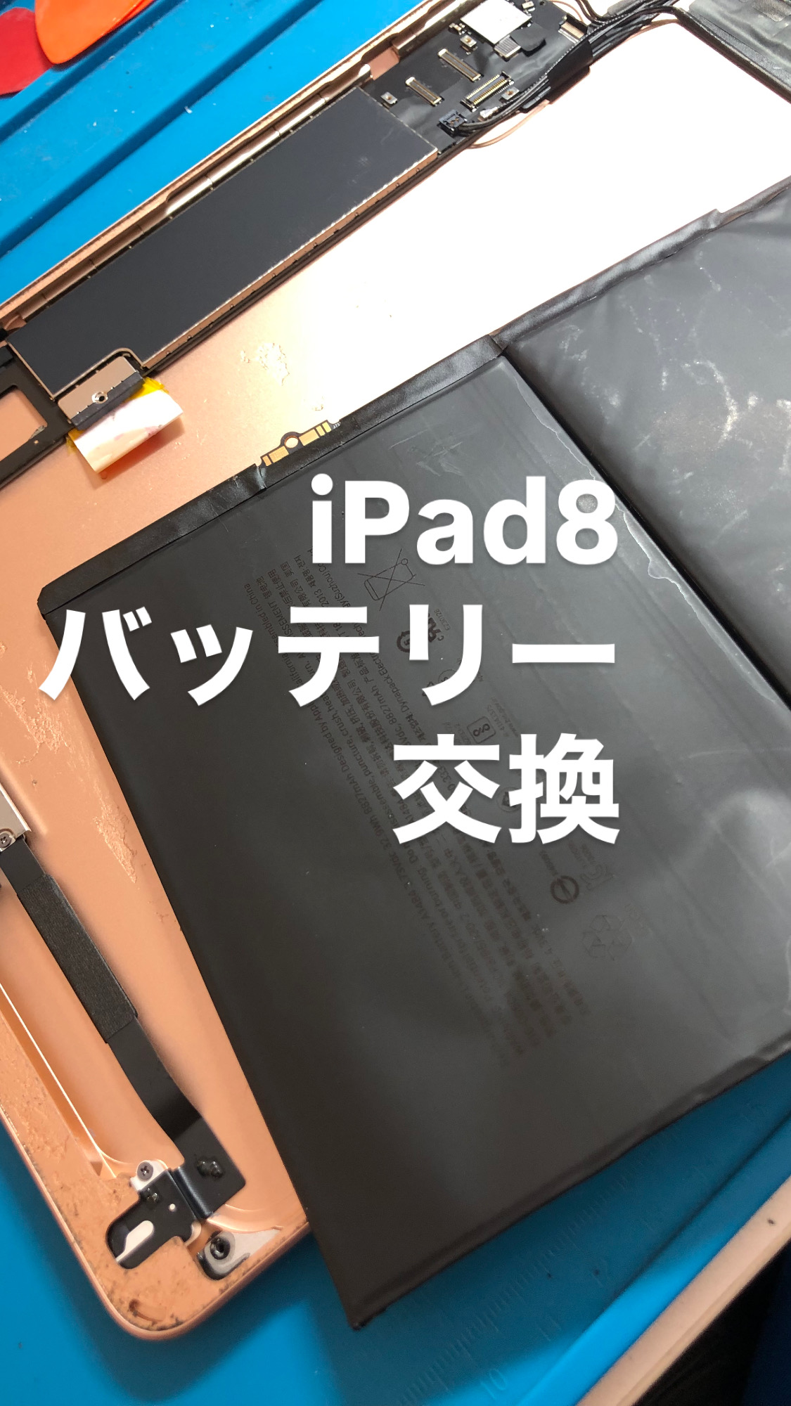【本日の修理】iPad8バッテリー交換