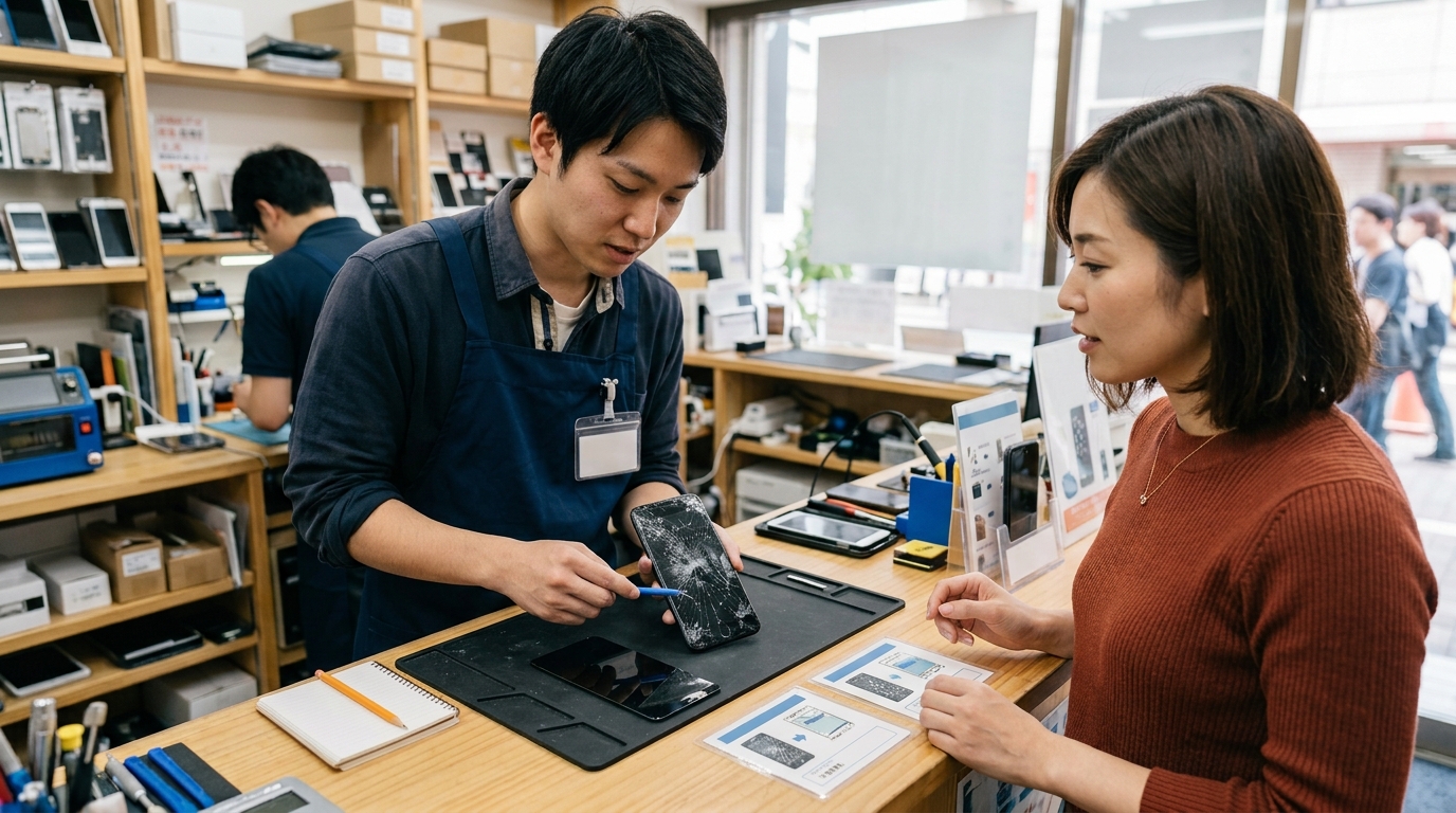 画面割れ 修理は何を基準に判断するべきか｜症状ごとに必要な対応が変わる理由と考え方