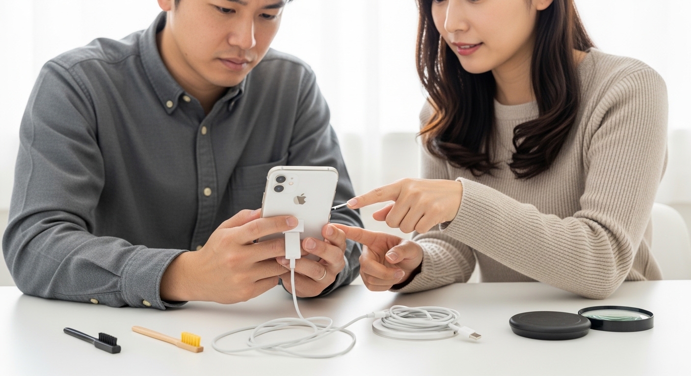 充電できないiPhoneの原因は？修理前の確認ポイントを解説