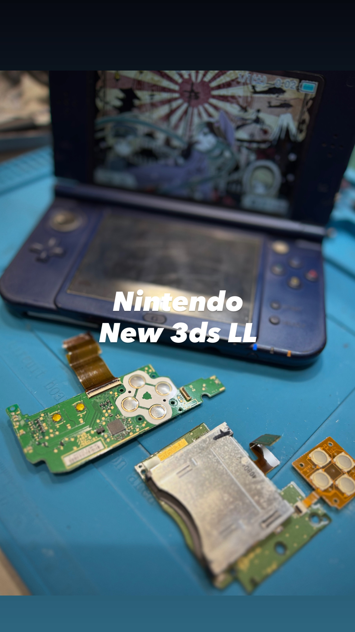【本日の修理】New 3ds LLのボタンが効かない！ゲームカード読み込まない！