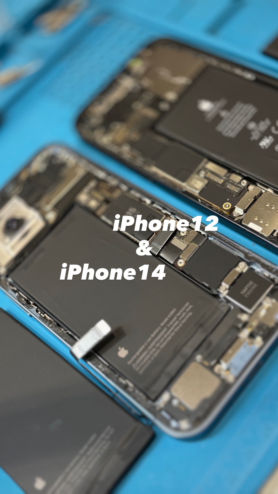 【本日の修理】iPhone12＆14 電池が持たない！純正で交換！