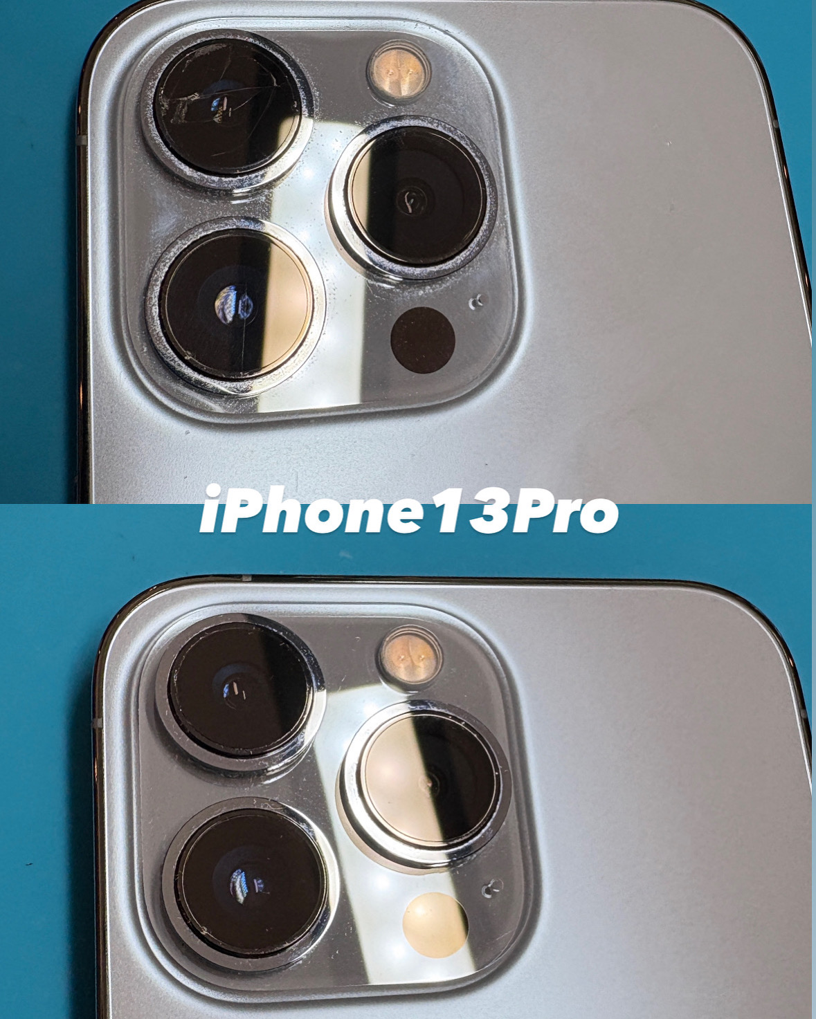 【本日の修理】iPhone13Pro カメラレンズが割れてしまった！