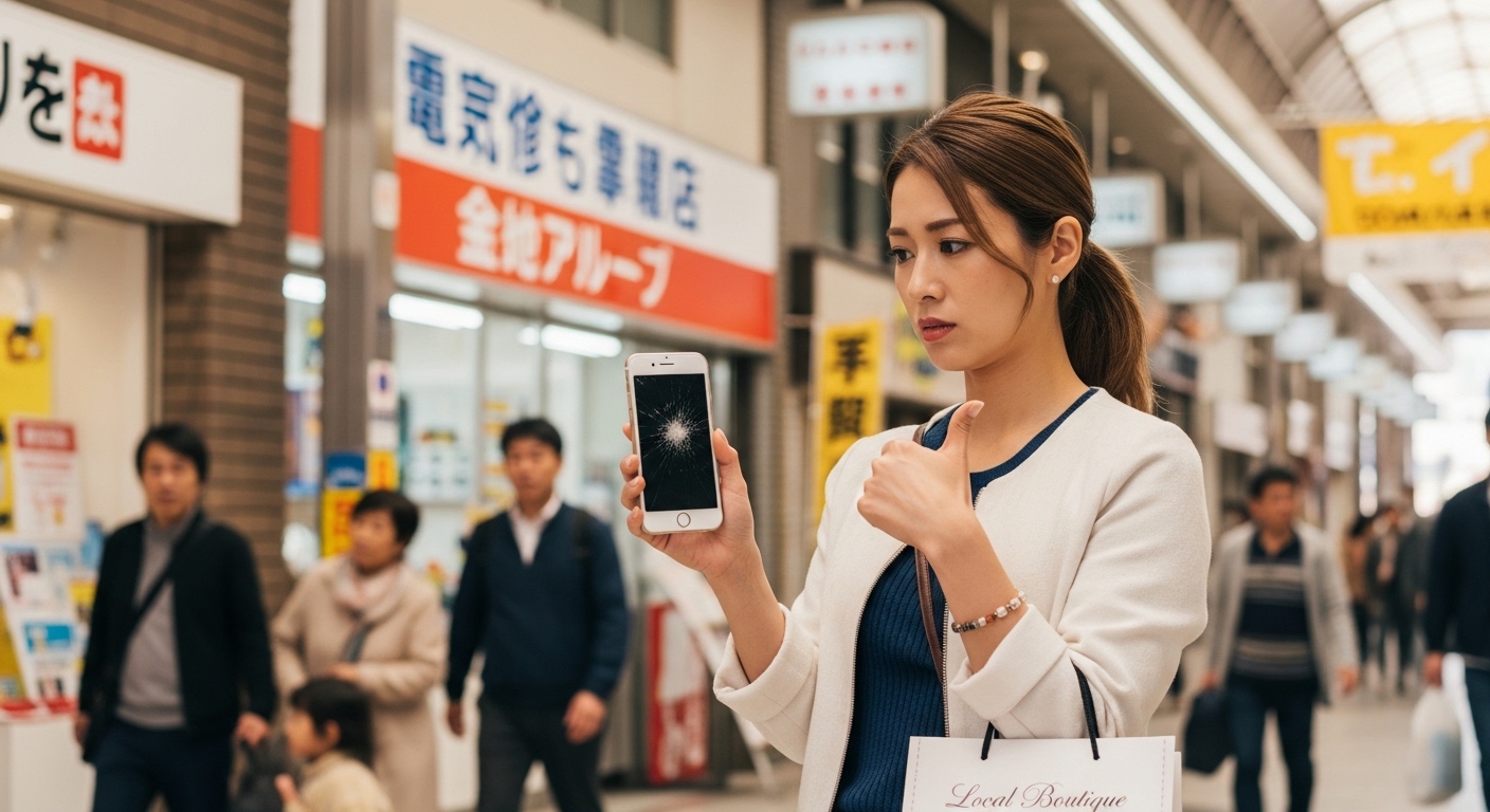 柳ヶ瀬でiPhone修理するなら？買い物中の相談先を解説