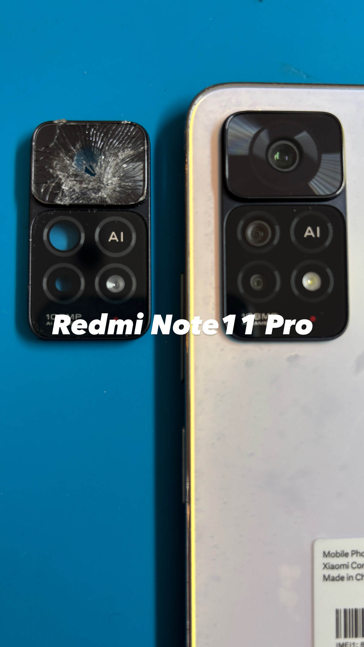 【本日の修理】Redmi Note11 Pro カメラレンズ割れちゃった！