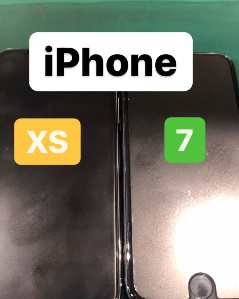 【本日の修理】iPhoneXS、7バッテリー交換