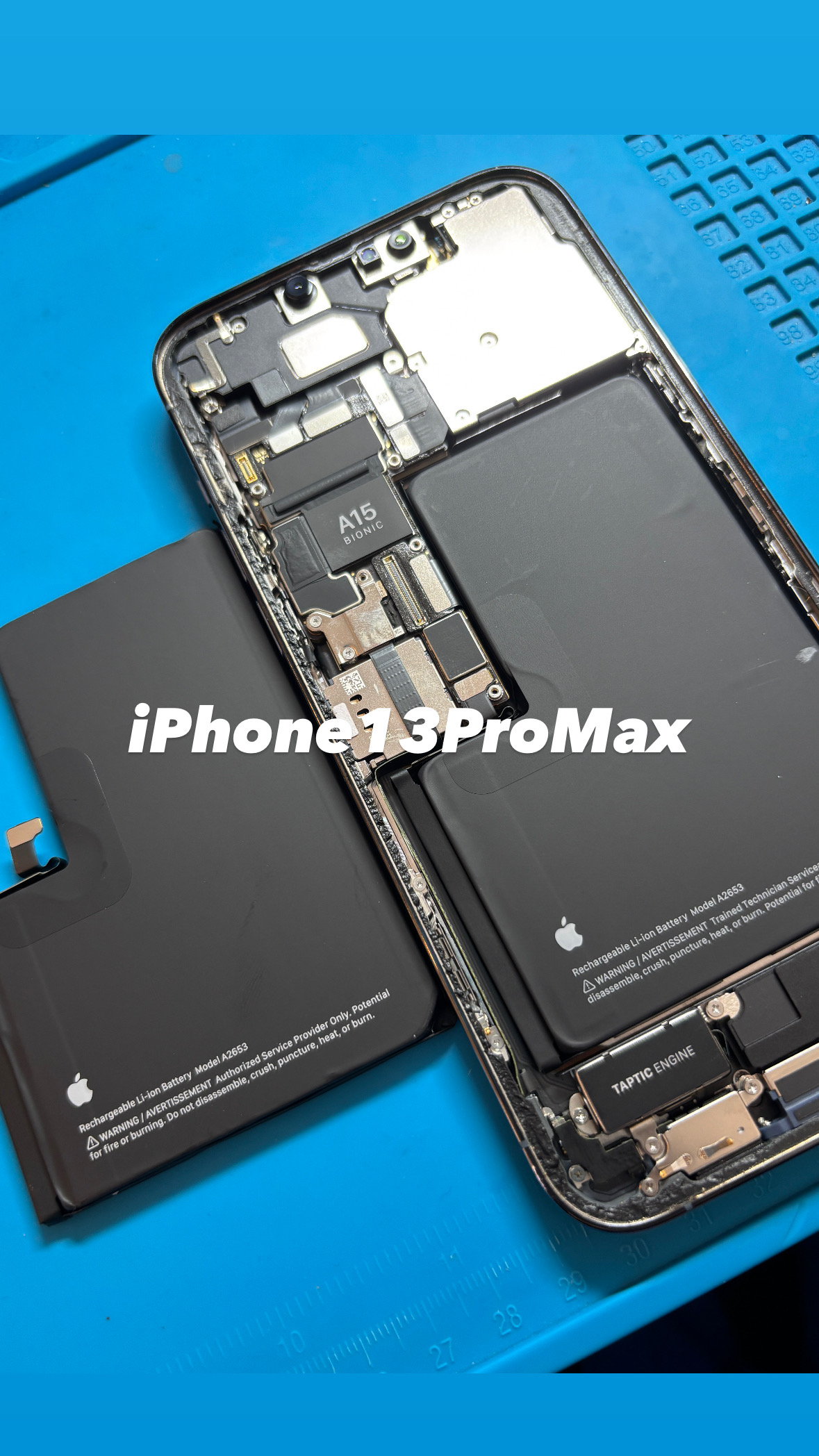 【本日の修理】iPhone13ProMax純正バッテリー交換！！