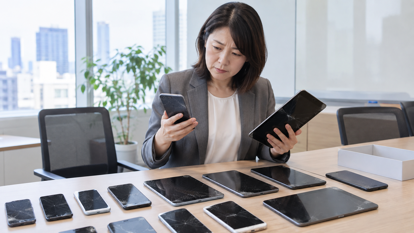 会社のスマホ・タブレットの故障｜法人でまとめて修理する手順と費用