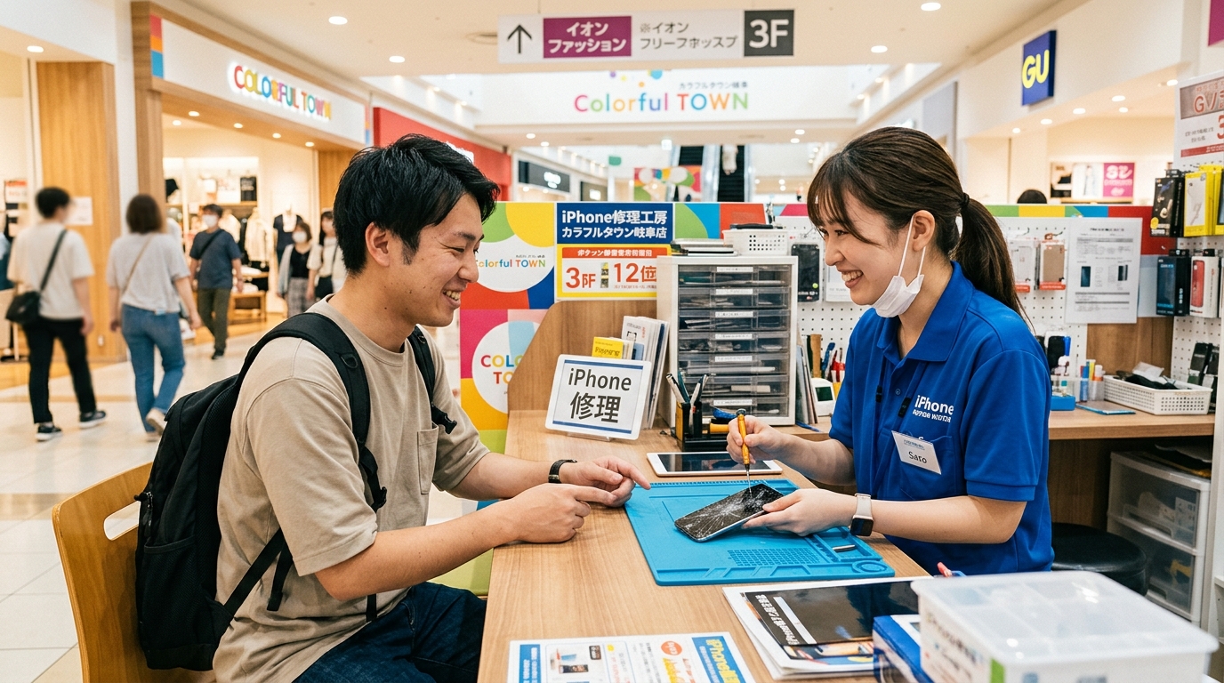 カラフルタウン岐阜でiPhone修理したい人向けに解説 